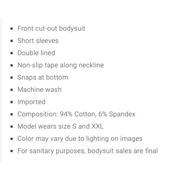 NWT By Egreis ERICA BODYSUIT [WHITE] - Picture 4 of 4